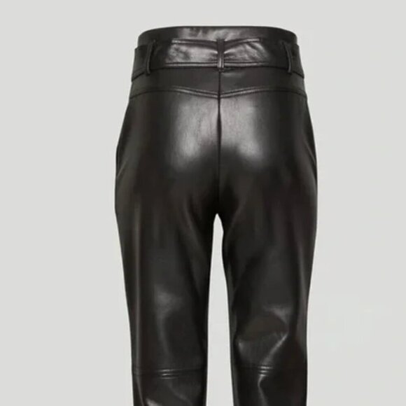 Aritzia Wilfred High Tied Faux Leather Pants - Picture 5 of 11